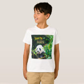 T-shirt Sauvez Le Panda (Devant entier)