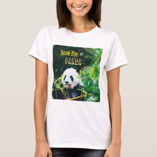 T-shirt Sauvez Le Panda (Devant)