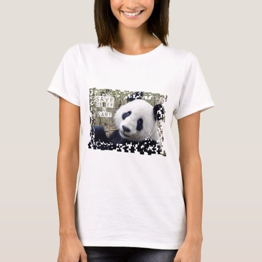 T-shirt Sauvez le panda géant (Devant)