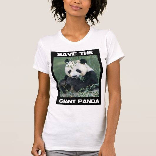 T-shirt Sauvez le panda géant (Devant)