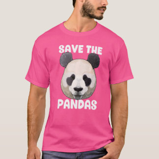 T-shirt Sauvez le pandas géant Panda mème animal Ours sauv