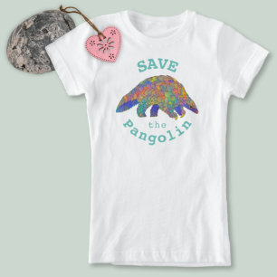 T-Shirt Sauvez le Pangolin en danger Animal Colorful Art