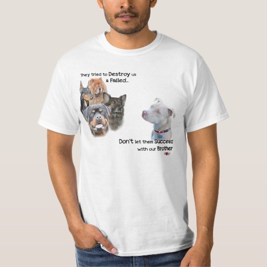 T-shirt Sauvez le Pitbull (Devant)