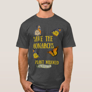 T-shirt Sauvez le Plante des monarques Lait-mouche papillo
