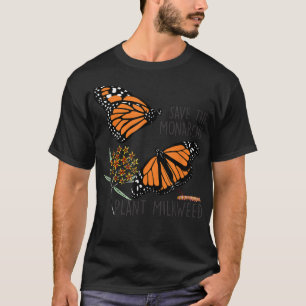 T-shirt Sauvez Le Plante Des Monarques Un Petit Papillon G