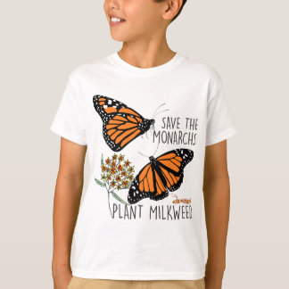 T-shirt Sauvez Le Plante Des Monarques Un Petit Papillon G