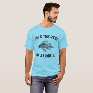 T-shirt Sauvez le récif mangent un Lionfish