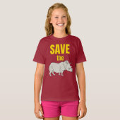 T-shirt Sauvez Le Rhino ! (Devant entier)