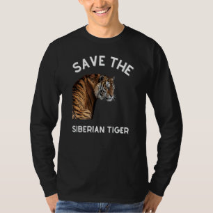 T-shirt Sauvez Le Safari Sibérien Tiger Hommes Femmes Enfa