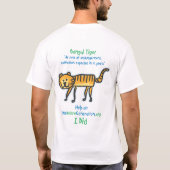 T-shirt Sauvez le tigre (Dos)