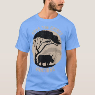 T-shirt Sauvez le Vintag Chubby Unicorns Rhino & Rhinocero