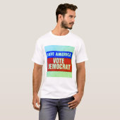 T-shirt Sauvez le vote Démocrate de l'Amérique (Devant entier)
