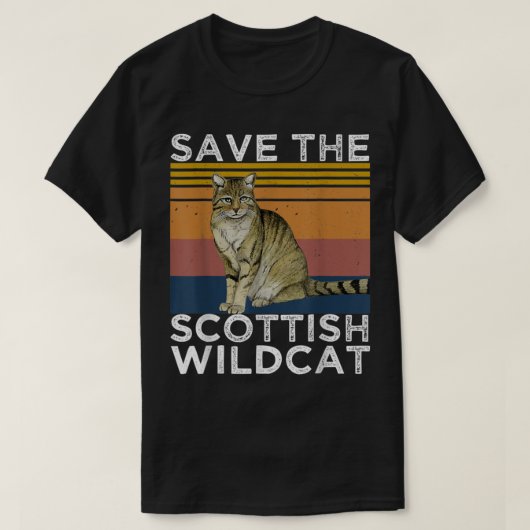 T-shirt Sauvez le Wildcat écossais, Ecosse Wildcat Lover (Design devant)