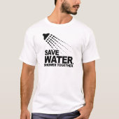 T-SHIRT SAUVEZ L'EAU. DOUCHE ENSEMBLE (Devant)