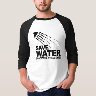 T-SHIRT SAUVEZ L'EAU. DOUCHE ENSEMBLE