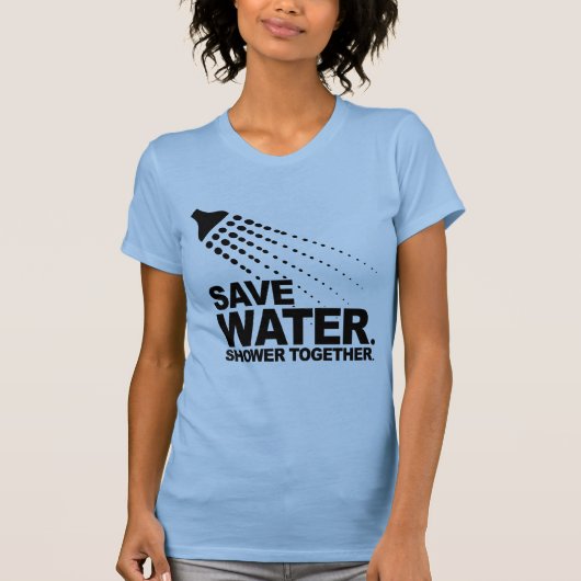 T-SHIRT SAUVEZ L'EAU. DOUCHE ENSEMBLE (Devant)
