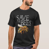 T-shirt Sauvez les abeilles Apiary Miel abeilles Reine api (Devant)