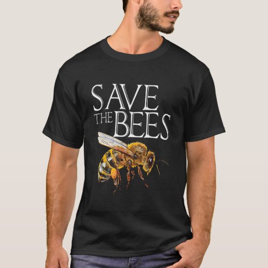 T-shirt Sauvez les abeilles Apiary Miel abeilles Reine api (Devant)