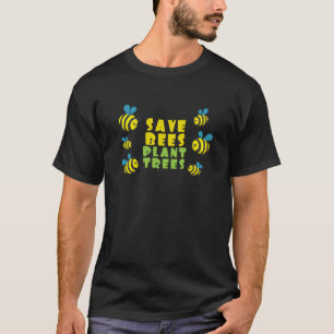 T-shirt Sauvez les abeilles, arbres de plante