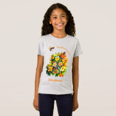 T-Shirt Sauvez les abeilles, faites pousser des fleurs (Devant entier)