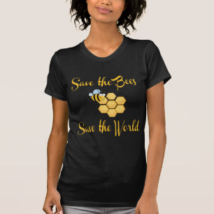 T-shirt Sauvez les abeilles sauvent le monde