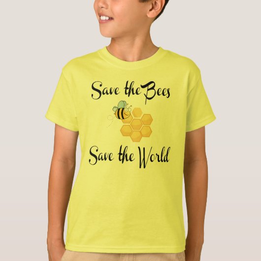 T-shirt Sauvez les abeilles sauvent le monde (Devant)