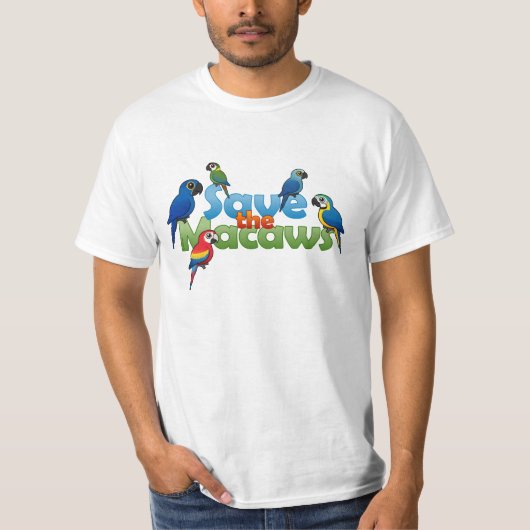 T-shirt Sauvez les aras (Devant)