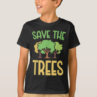 T-shirt Sauvez les arbres Jeunes Environnement Vêtements