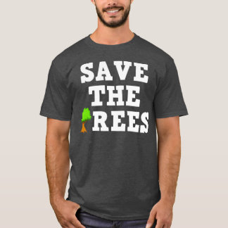 T-shirt Sauvez les arbres Noël