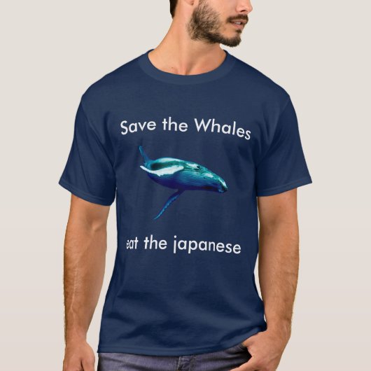T-shirt Sauvez les baleines… (Devant)