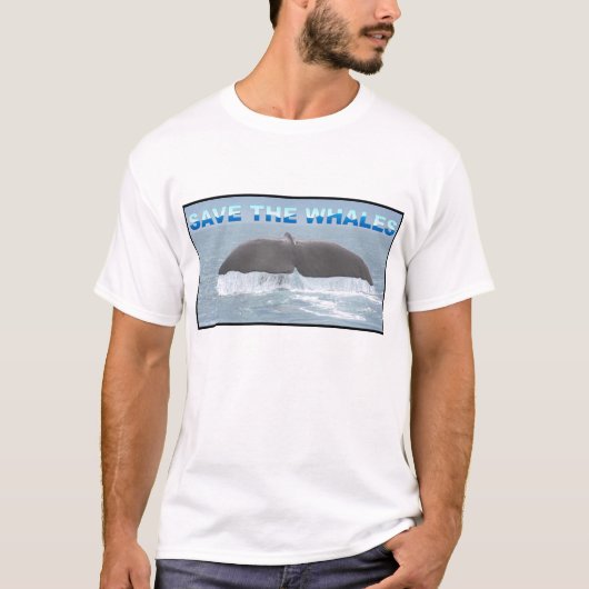 T-shirt Sauvez les baleines (Devant)