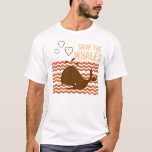 T-shirt Sauvez Les Baleines - Conscients De L'Environnemen