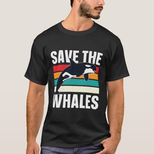 T-shirt Sauvez Les Baleines Orca (Devant)