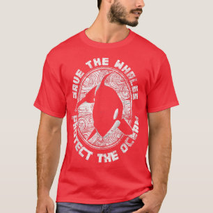 T-shirt Sauvez Les Baleines Protégez L'Océan Orca 489