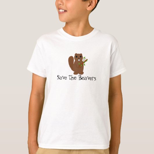 T-shirt Sauvez les castors (Devant)