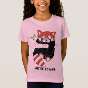 T-Shirt Sauvez les chemises de FireFox de panda rouge aka
