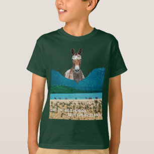 T-shirt Sauvez les chevaux sauvages, sauvez la nature sauv