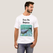 T-shirt sauvez les dauphins (Devant entier)