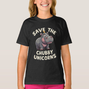 T-shirt Sauvez Les Droits Des Animaux Du Chubby Unicorns R