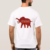 T-shirt sauvez les éléphants (Dos)