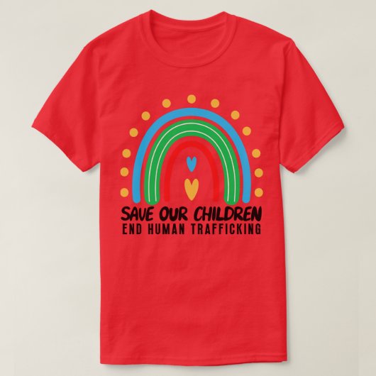 T-shirt Sauvez les enfants 18 (Design devant)