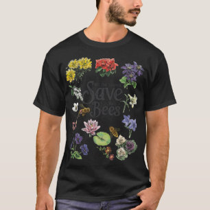 T-shirt Sauvez Les Fleurs Des Abeilles Miel Abeille Déclin