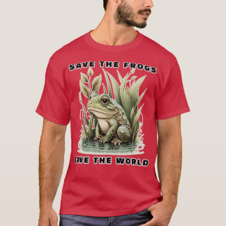 T-shirt Sauvez Les Grenouilles Sauvez Le Monde