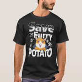 T-shirt Sauvez Les Hamsters De Cute De Pomme De Terre Frui (Devant)