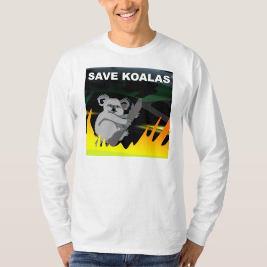 T-shirt Sauvez les koala (Devant)