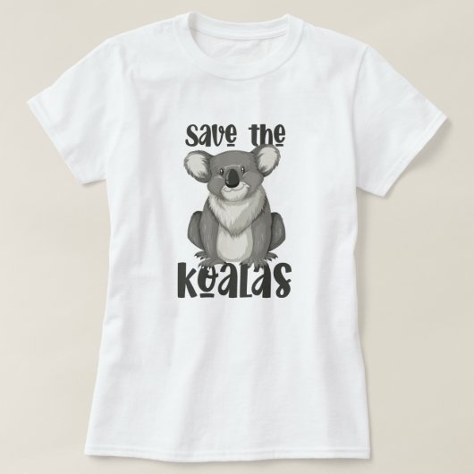 T-shirt Sauvez les Koalas (Design devant)