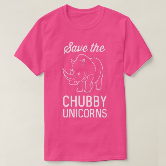 T-shirt Sauvez les licornes de Chubby 8 (Design devant)
