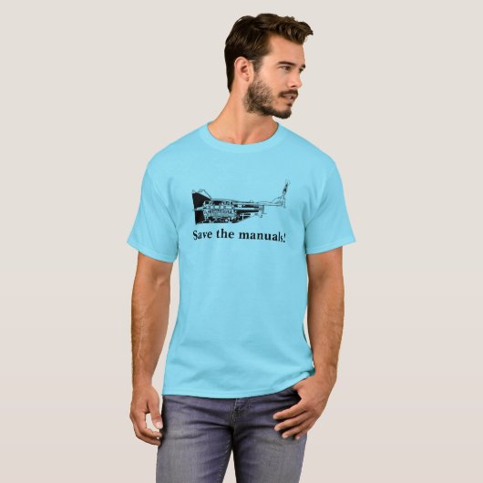 T-shirt Sauvez les manuels ! (Devant entier)