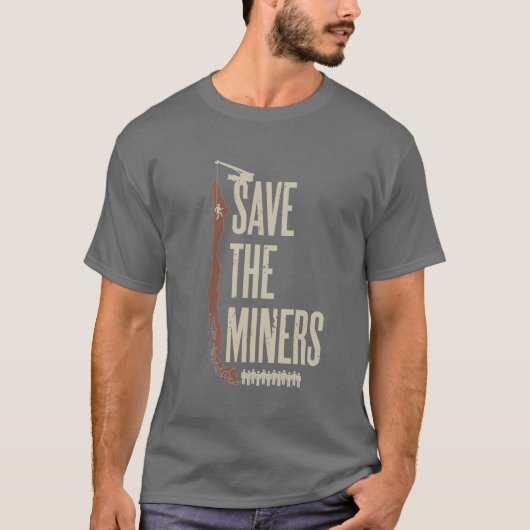 T-shirt Sauvez les mineurs chiliens (Devant)