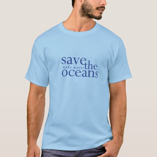 T-shirt Sauvez les océans (Devant)